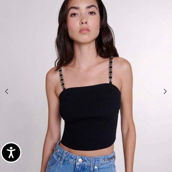 Maje Relique Top Size 1 (Small) NWT - Picture 2 of 7